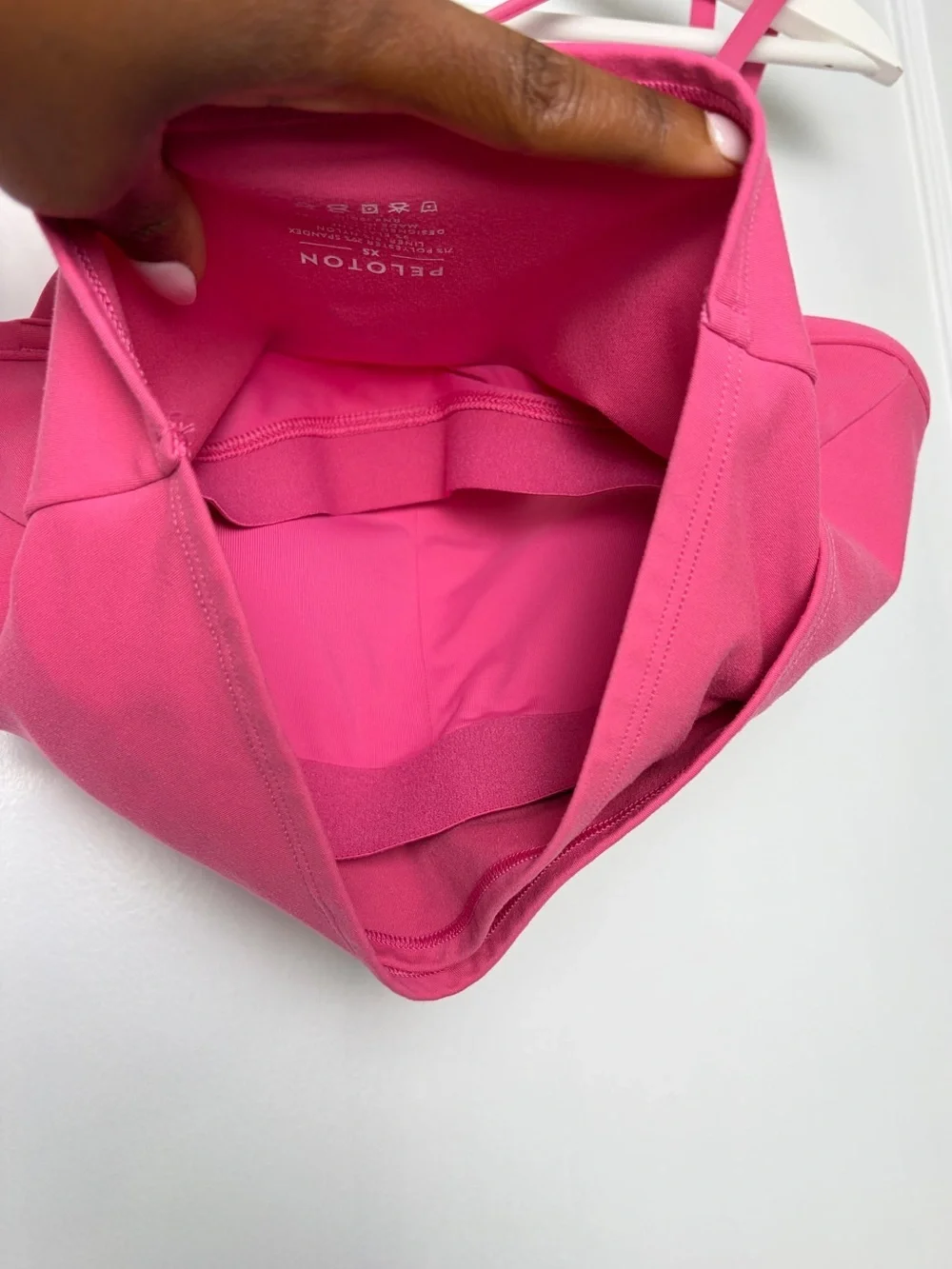 Peloton Bubblegum Pink Cadent Strappy Longline Sports Bra Crop Tank Top Athletic